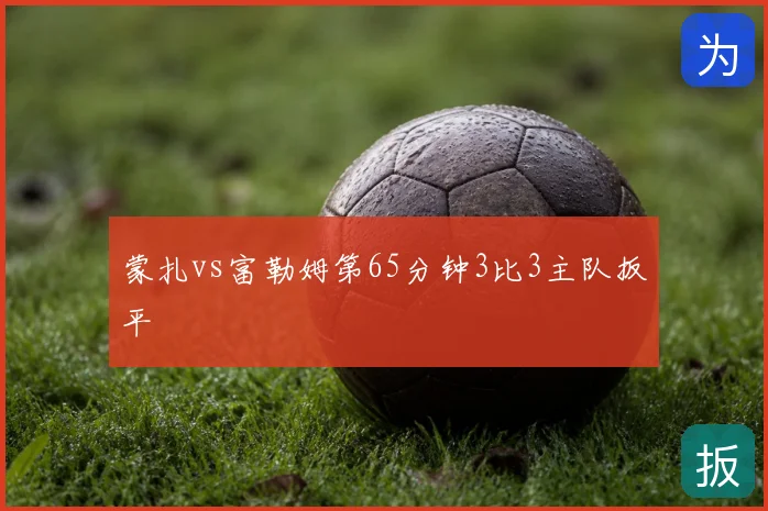 蒙扎vs富勒姆第65分钟3比3主队扳平